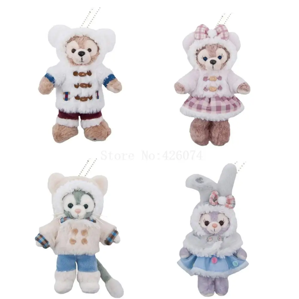 

New Winter Duffy Bear Shellie May Gelatoni Stellalou Mini Plush KeyChains Small Pendant Kids Stuffed Toys For Children 13CM