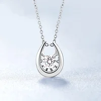 Brilliant Moissanite Love Knot Pendant 3