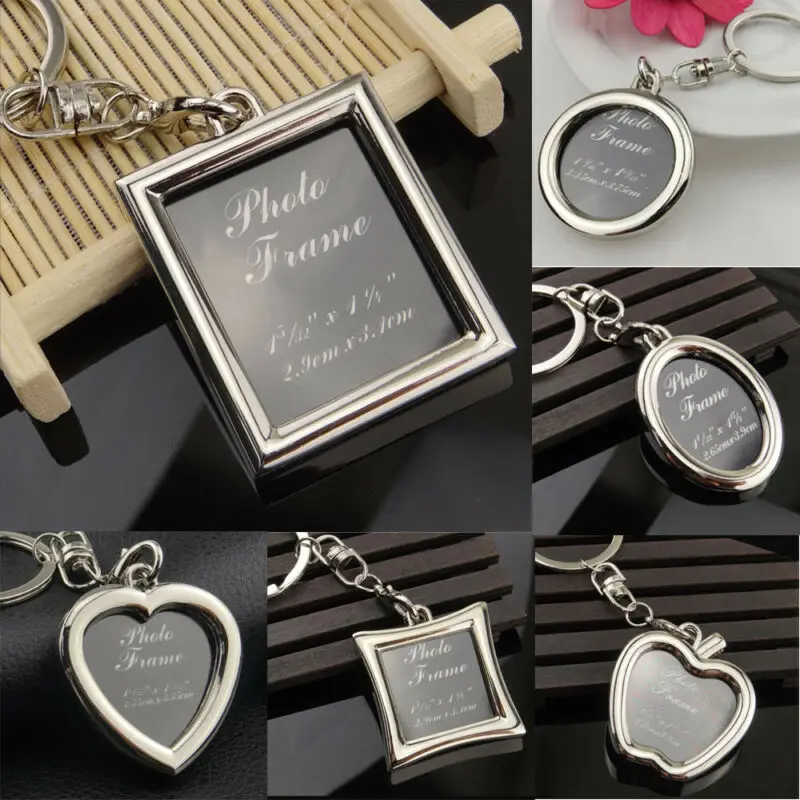 Fashion Novelty DIY Insert Photo Picture Key Chain Frame Keyring Keychain LOVE Gifts Metal Zinc Alloy Accessories | Украшения и