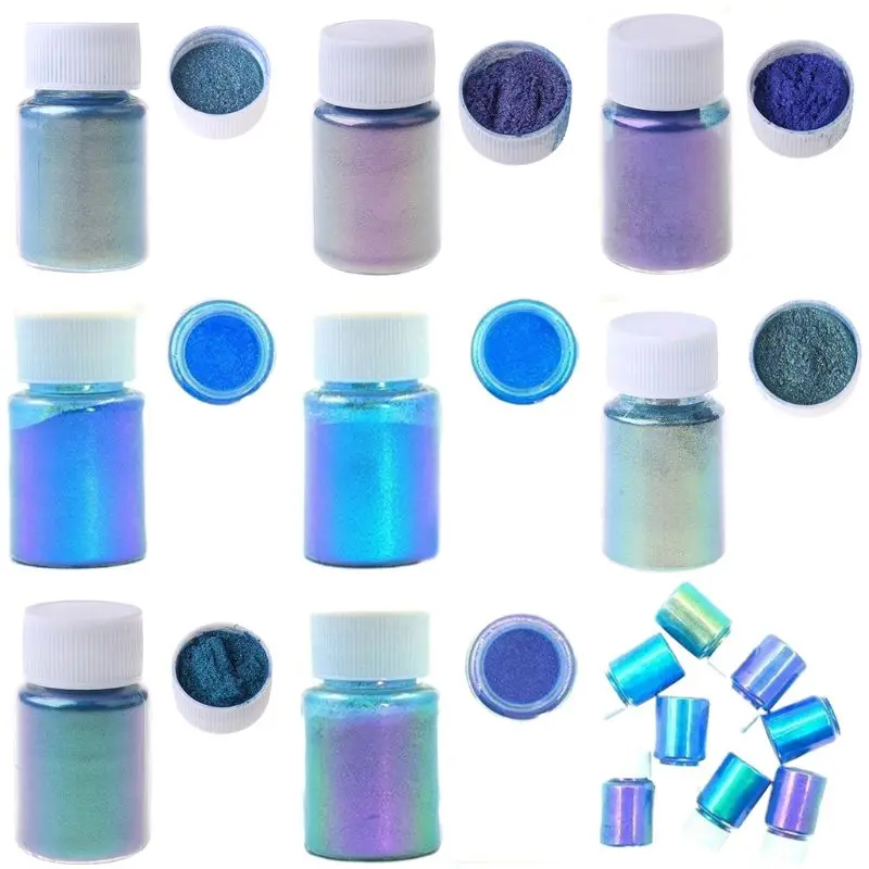 

Mirror Chameleons Pigment Pearlescent Epoxy Resin Glitter Magic Discolored Powder Resin Colorant Jewelry Making Tools