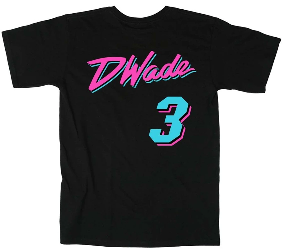 Футболка Dwyane Wade Miami Vice City цветная футболка|Мужские футболки| |