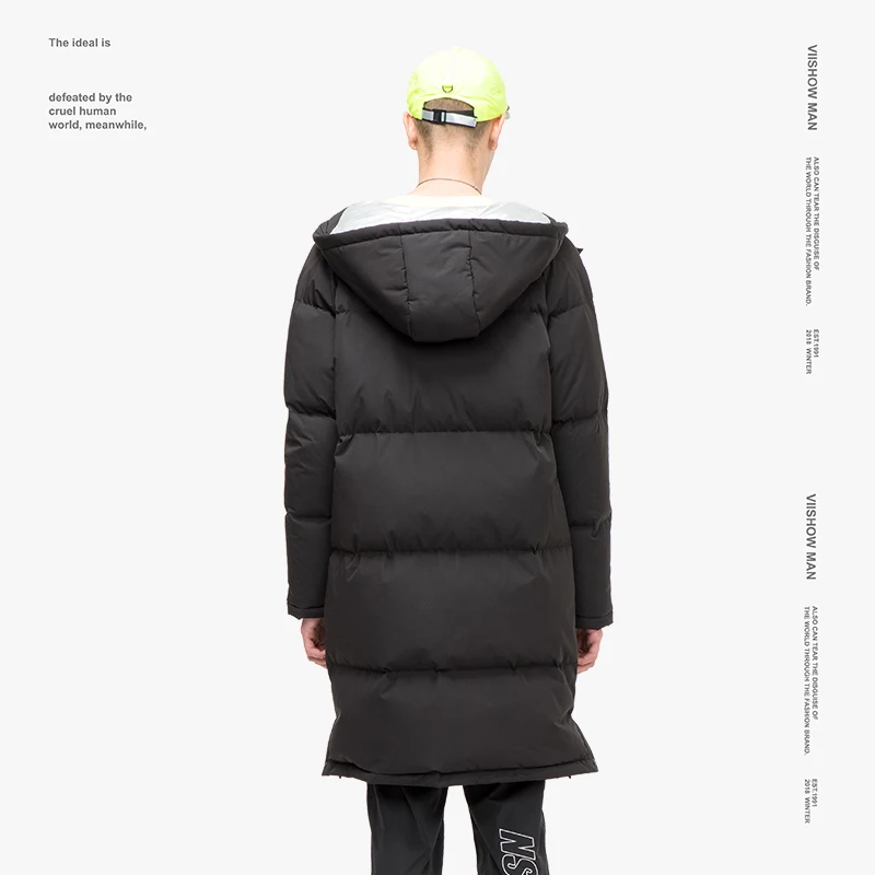 VIISHOW серый утиный пух мужской пуховик брендовая зимняя куртка для мужчин Doudoune Homme