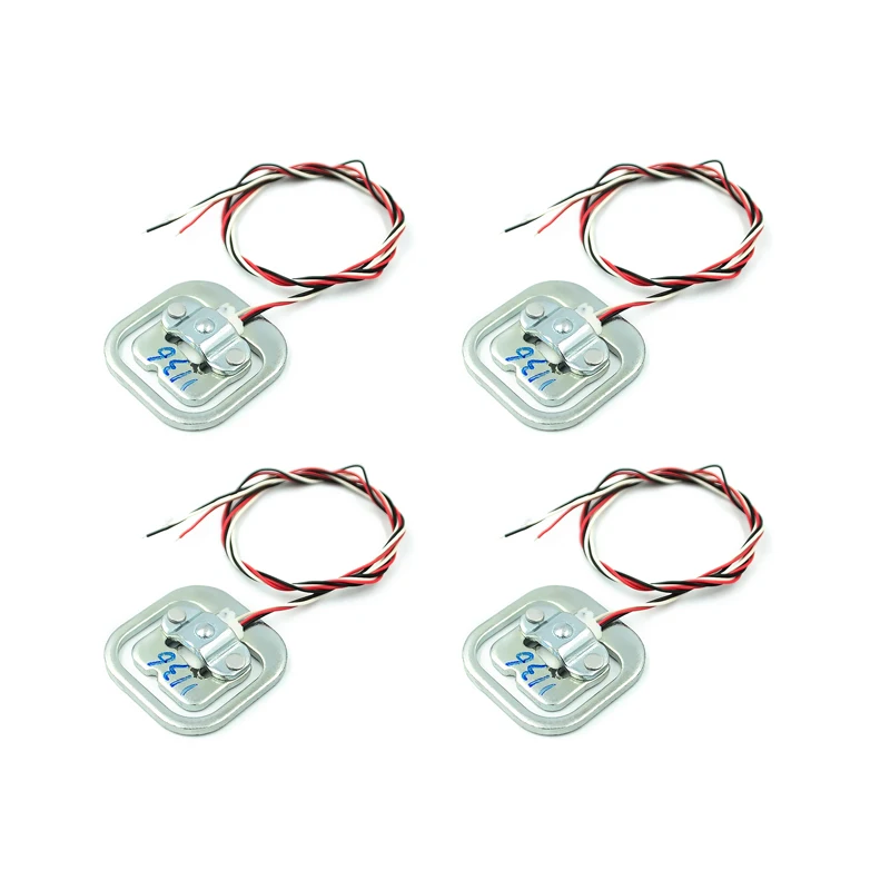 4PCS Human Scale Load Cell Weight Sensors + HX711 AD Module Weight Sensor Electronic Scale Weighing Pressure Sensor DIY Kit