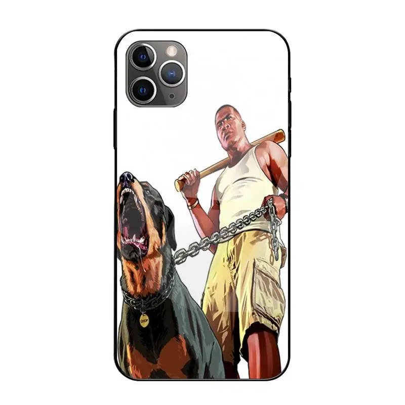 

33DD Grand Theft Auto Phone Case Tempered Glass For Iphone6plus 6S 7 7plus 8 X XS XSmax XR 11 12 Pro Max 12mini