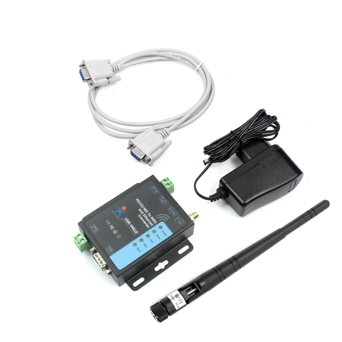 USR-W610 к Wi-Fi Ethernet беспроводной конвертер RS232 RS485 последовательный сервер поддержка