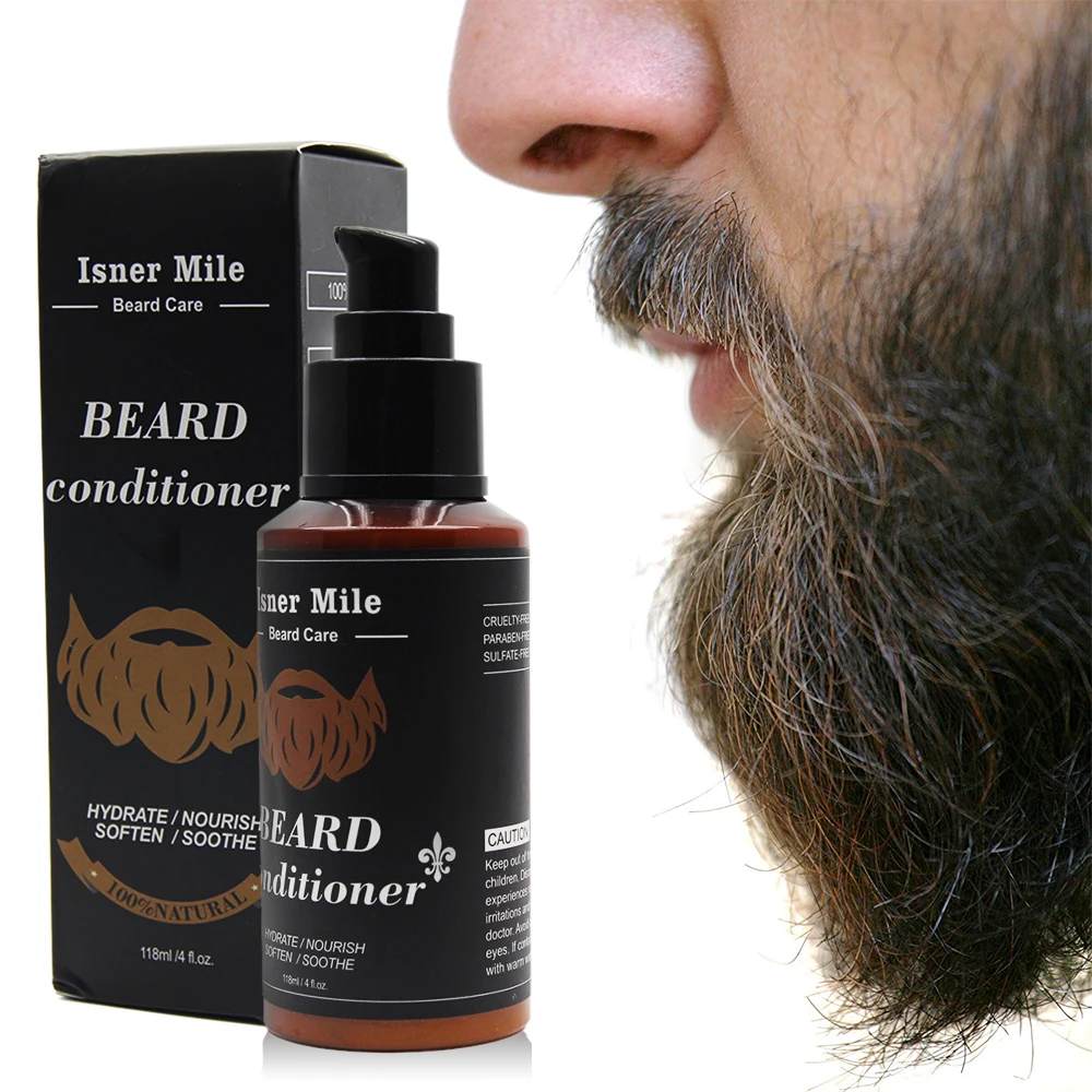 Кондиционер для бороды мужчин 118 мл органическое масло жожоба и 100% арганы сухие