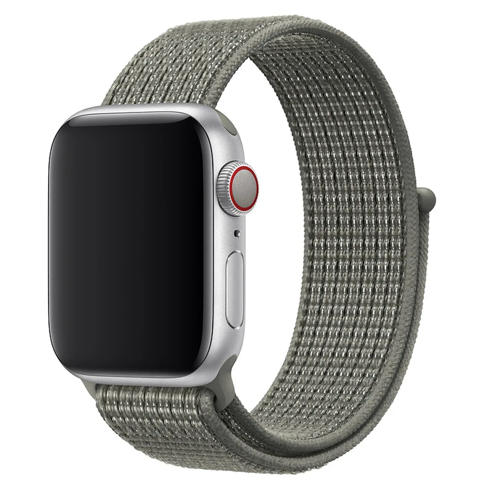 Ремешок для наручных часов Apple Watch 4 5 3/2/1 38 мм 42 мм 62new цветовый нейлоновый из мягкой дышащей ткани сменный ремешок петли для наручных часов iwatch серии 4 40 мм 44 мм - Band Color: 35YSWS