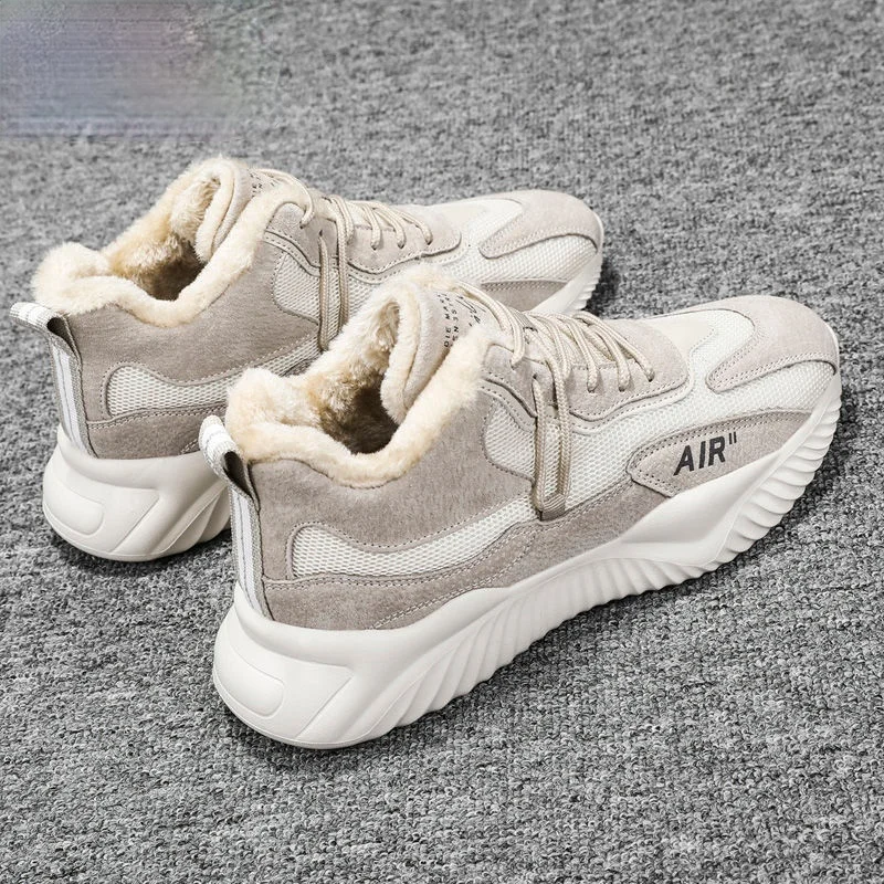 

New Men's High Top Fashion Mesh Sneakers Trend Hot Sale Comfortable Man Casual Shoes Outdoor Non-slip Breathable Men Shoes