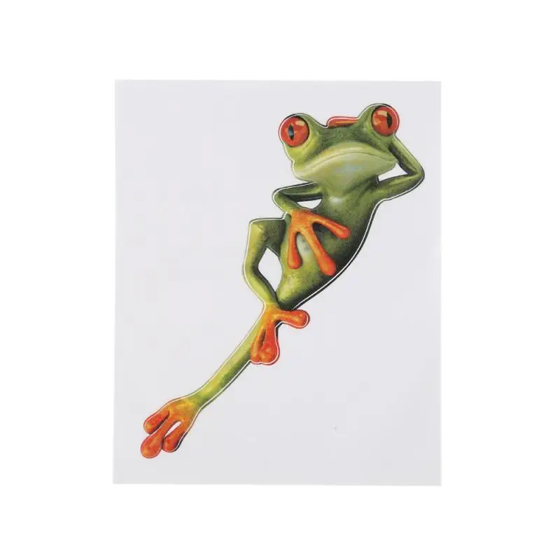 

Auto Car Sticker Frog Sticker Animal Waterproof Suitcase Bicycle Stickers Window Decoration Accessories Frog Sticker