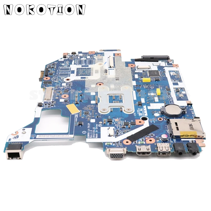 NOKOTION NBY1111001 NB. Y1111.001для acer aspire V3-571 NV56R V3-571G материнская плата для ноутбука LA-7912P HM77 DDR3 полный тест