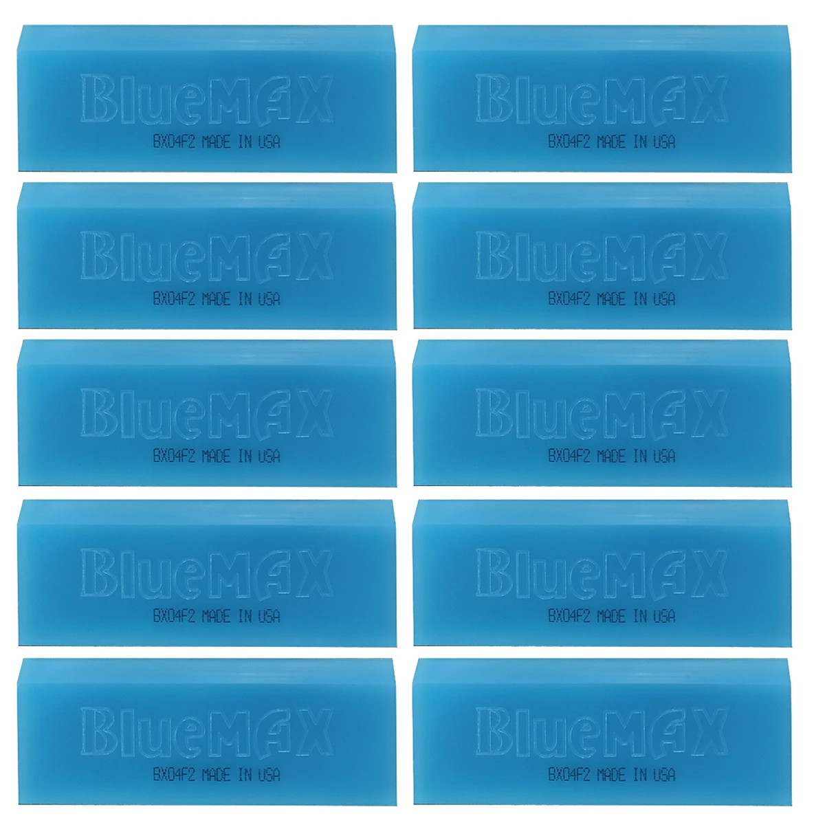 10 шт. запасные резиновые лезвия BLUEMAX для ручной скребок для льда стекло очиститель воды Чистая Ракель автомобильная лопата для уборки снега оконные тонировочные инструменты 10B02