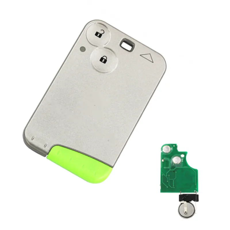 Ключ Авто 2 кнопки дистанционного Смарт карты ключи 433 МГц pcf7926 pcf7947 для Renault Laguna