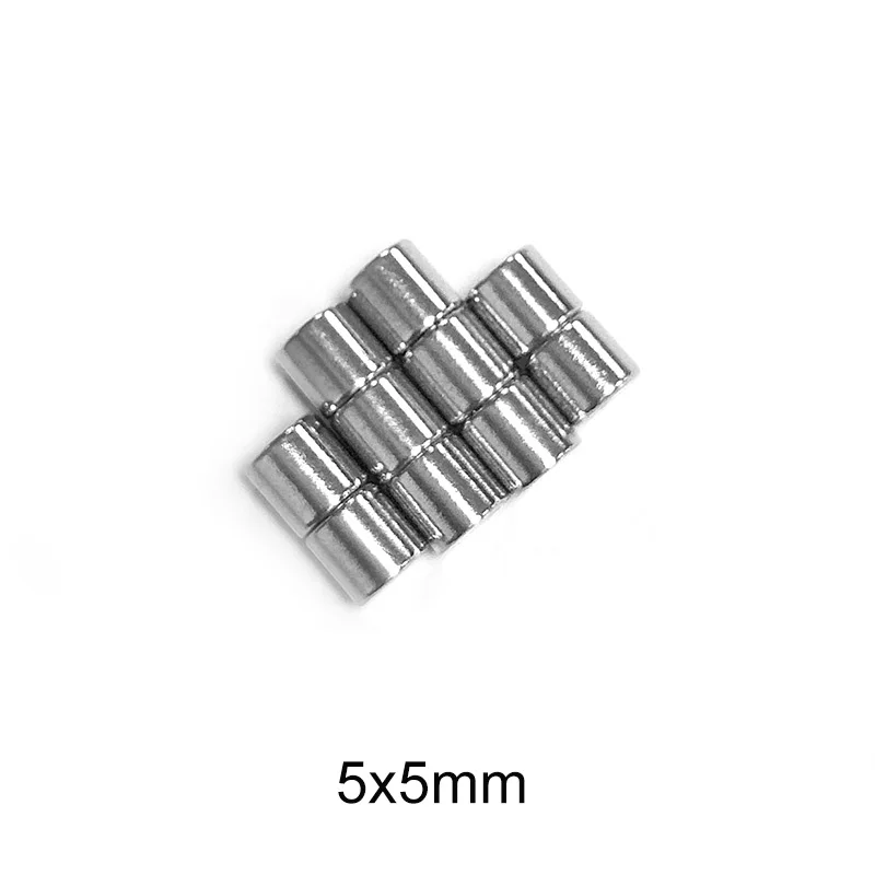 Супермощный Неодимовый дисковый магнит 20 ~ 500 шт. 5x5 мм 5 x маленькие круглые