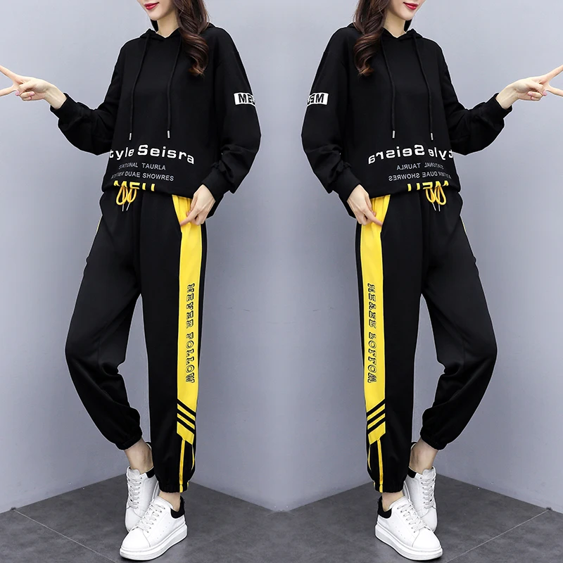 Женские толстовки с капюшоном одежда 2020 весенне осенний спортивный костюм