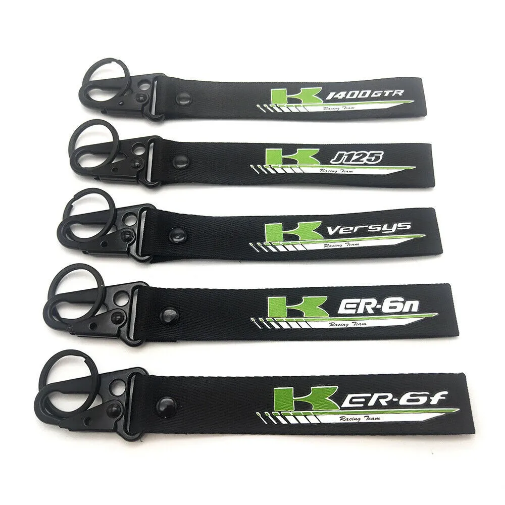 Модный мотоциклетный автомобильный брелок с вышивкой как кривая для KAWASAKI GTR1400