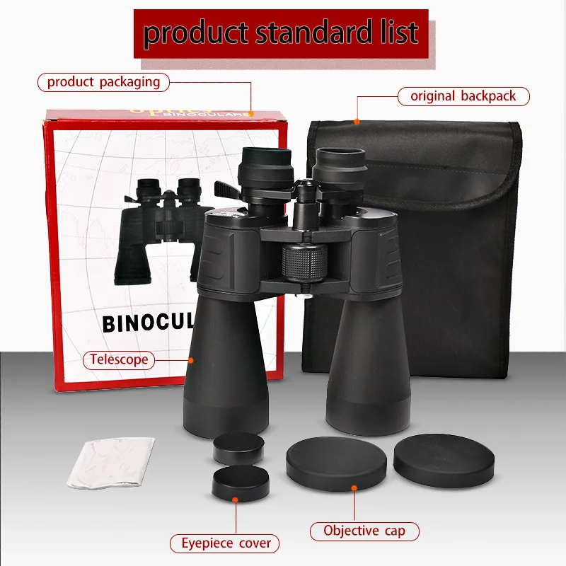 Профессиональный мощный бинокль 10-380x100 HD водонепроницаемый телескоп с большим