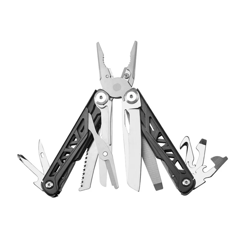 

Camping Hardness HRC78K Multitool Plier Cable Wire Cutter Multifunctional Multi Tools Outdoor Camping Folding Knife Pliers 2021