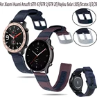 Ремешок для часов Xiaomi Huami Amazfit GTR 47GTR 2GTR 2EcolorHaylou Solar LS05Stratos 322S correa, нейлоновый аксессуар