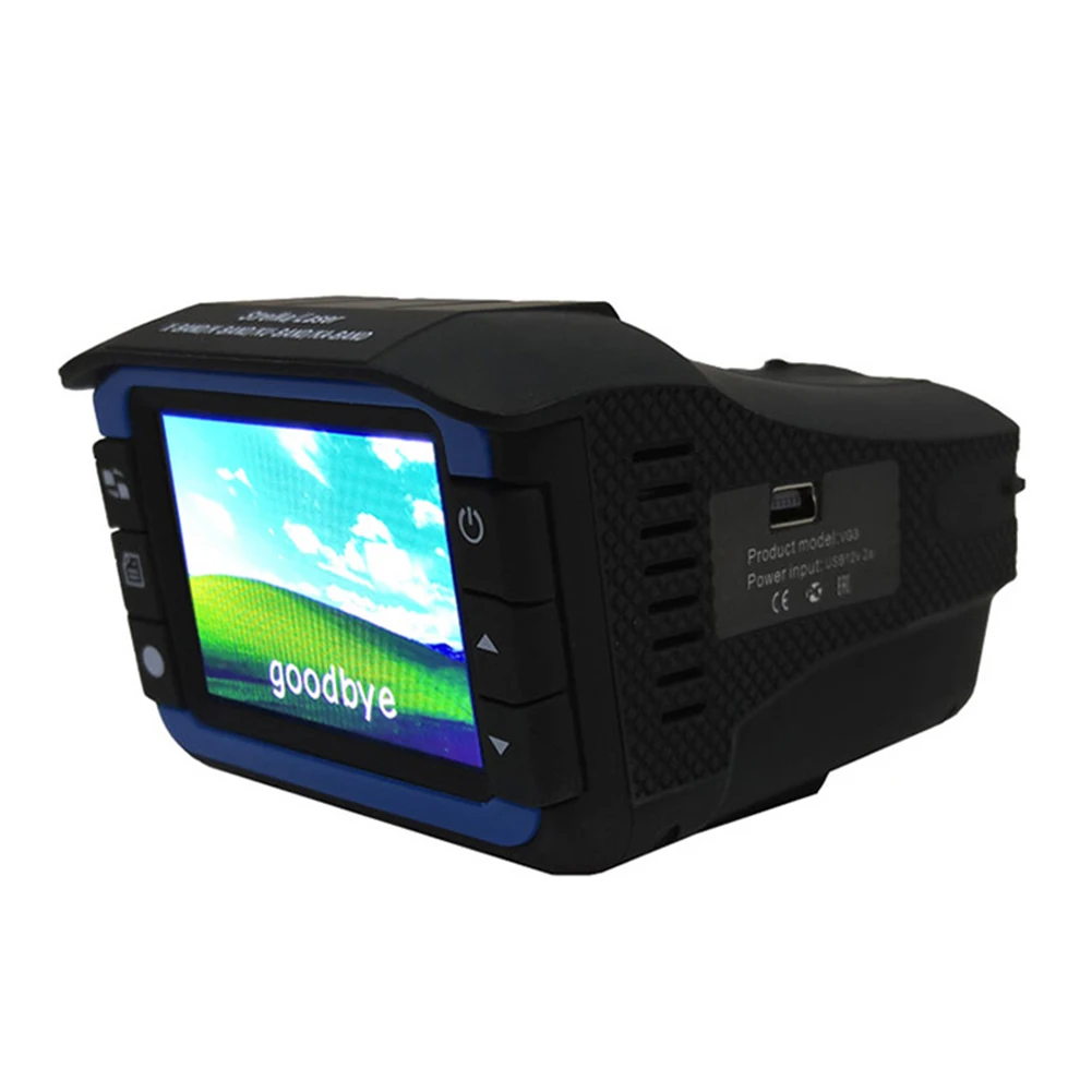 Видеорегистратор автомобильный VG3 2 в 1 радар детектор голосовое оповещение для