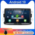 Автомобильный мультимедийный плеер, стереомагнитола на Android 10 с GPS Навигатором для DusterLoganDaciaSanderoCapturLadaXray 2Logan, Типоразмер 1 din
