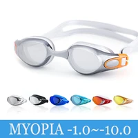 Swimming Glasses Myopia Adult Professional Anti Fog Electroplate Natacion Men Women Swim Pool Goggles Diopter Water Swim Eyewear