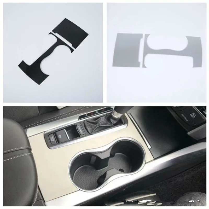 

For Acura TLX 2018 Car Gear Box Water Cup Holder Trim Cover ABS Car Styling Moldings Decoration Auto Accessories