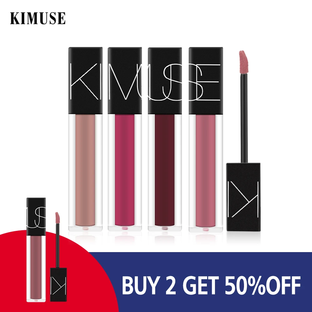 Жидкая губная помада KIMUSE блеск для губ матовая стойкая водостойкая жидкая