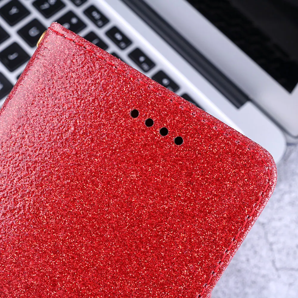 Блестящий чехол для Xiaomi redmi 6 Bling персонализированные изображения кожаный кошелек для iaomi redmi 6A мягкий кожаный фото женский кошелек