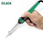 Электрический паяльник LAOA, паяльная станция с защитным чехлом, европейская вилка, для ремонта ПК и мобильных телефонов