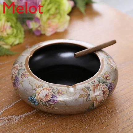 

Home Creative Ashtray Decoration Living Room Ceramics Retro Personality Trend Ashtray Chinese Style