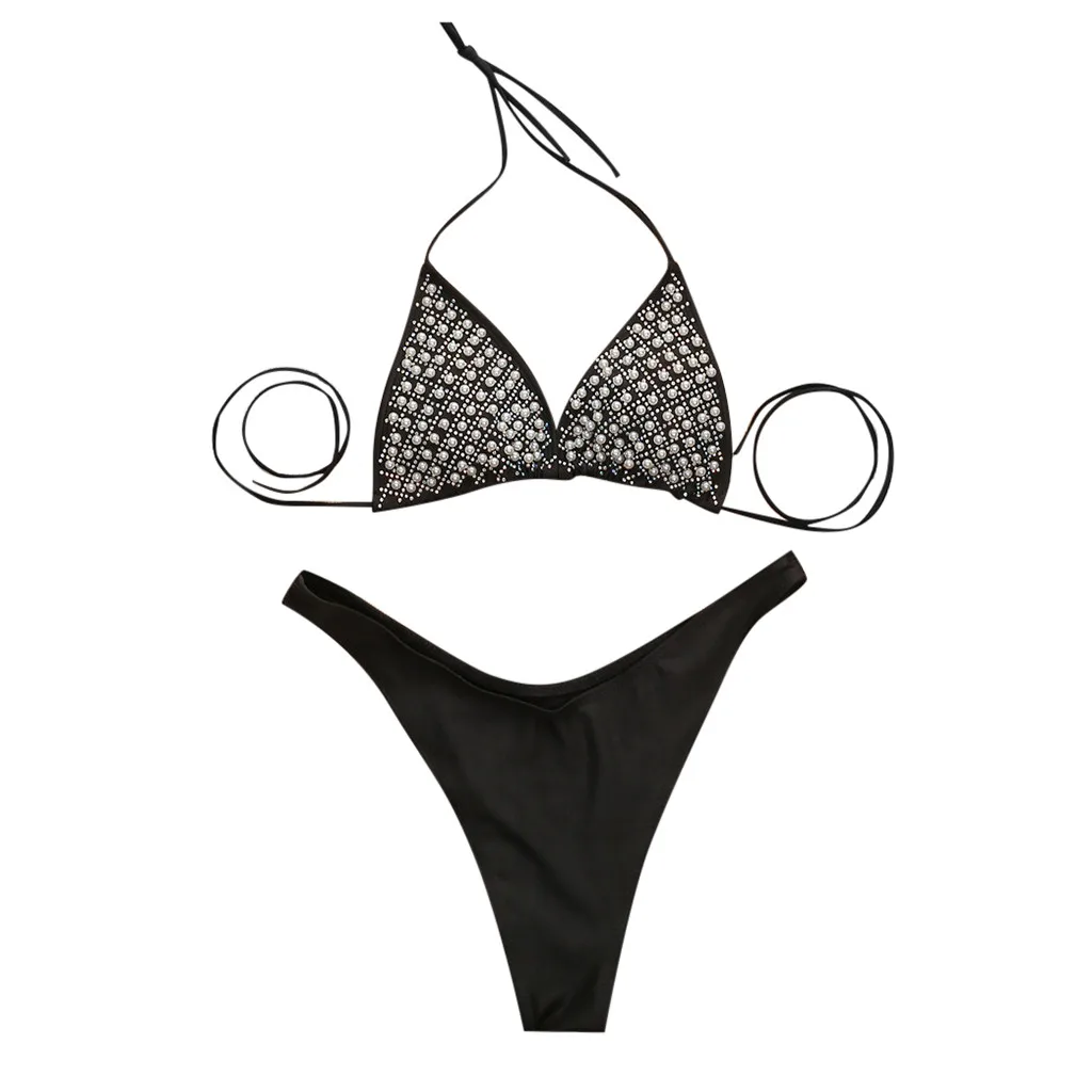 2020 женский купальник сексуальный купальник-Бикини на бретельках купальный