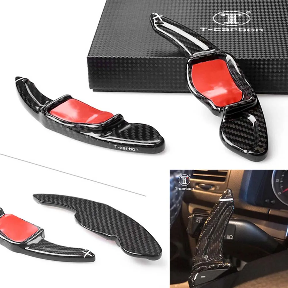 Углеродное волокно рулевое колесо весло сдвиг расширение для Volkswagon MK5 MK6 GTI R20 R32 R36 CC Scirocco аксессуары