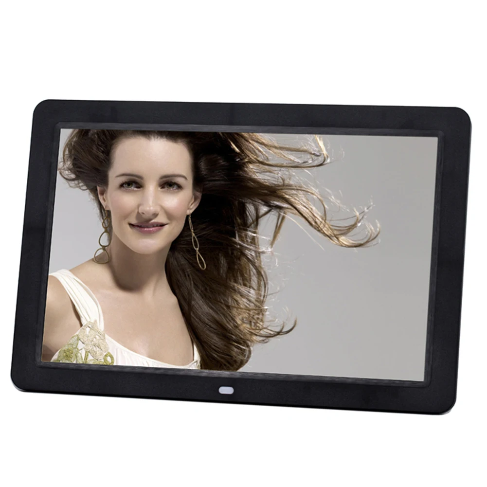 12 дюймов светодиодный цифровой фото рамка пульт управления Календарь Часы