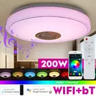 200 Вт WiFi современный RGB светодиодный потолочный светильник домашний свет приложение bluetooth музыкальсветильник лампа для спальни умный потолочный светильник с пультом дистанционного управления