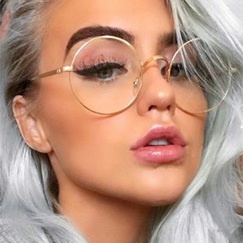 Оправа для очков в стиле ретро с прозрачными линзами женская Классическая