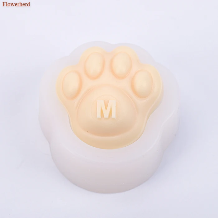 Милый медведь ладонь 3d силиконовые формы легкий выпуск стерео силиконовая форма