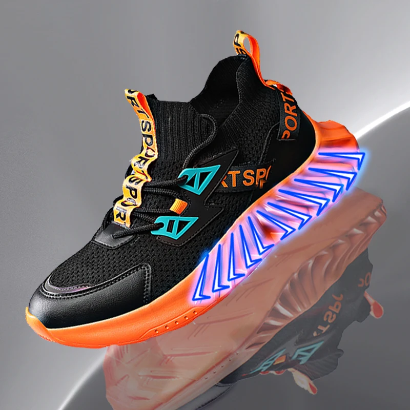 Дышащие кроссовки для бега 46 светильник мужской спортивной обуви 45 Большой
