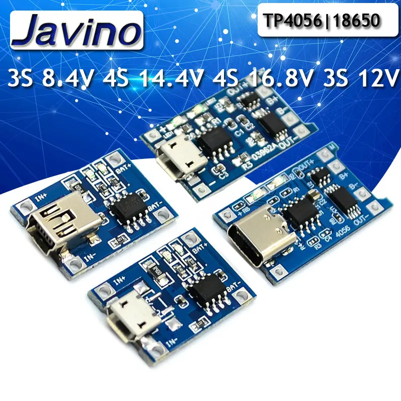 5 шт. зарядная плата TP4056 с разъемом type c/Micro USB В 1A 18650|Регуляторы