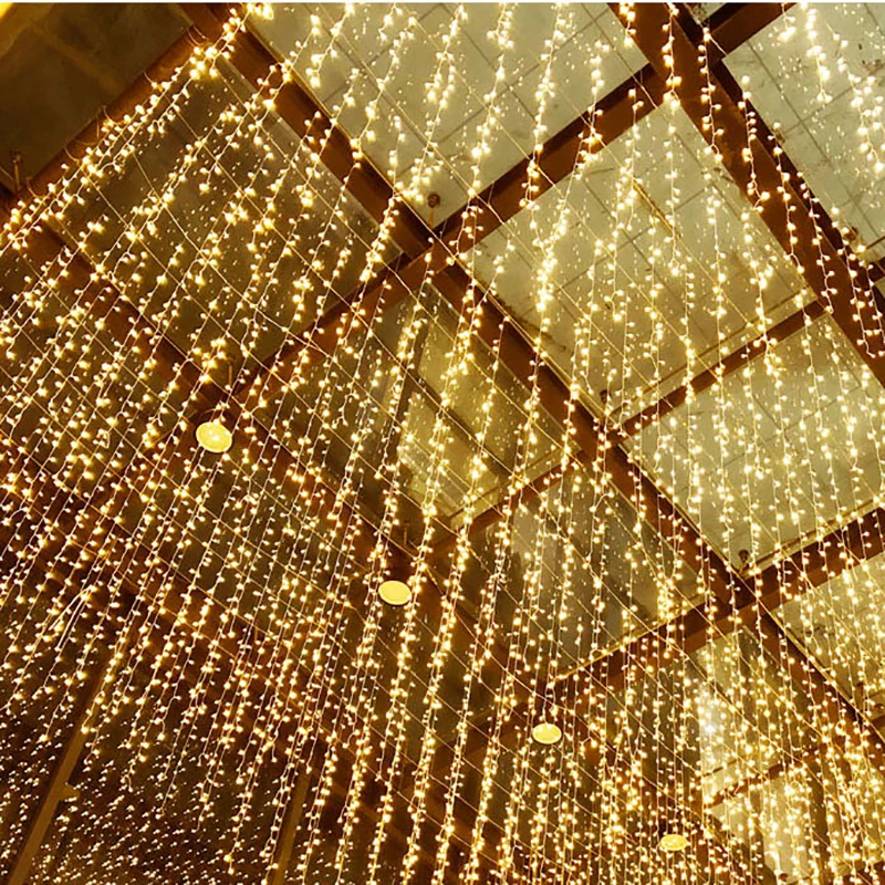 96 светодиодов 4 м светодиодная гирлянда на Хэллоуин и Рождество Свадебный