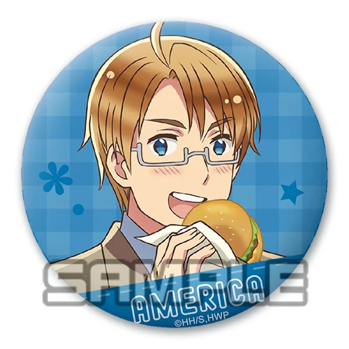 Аниме значки Hetalia UK DE 58 мм круглые булавки брошь | Украшения и аксессуары