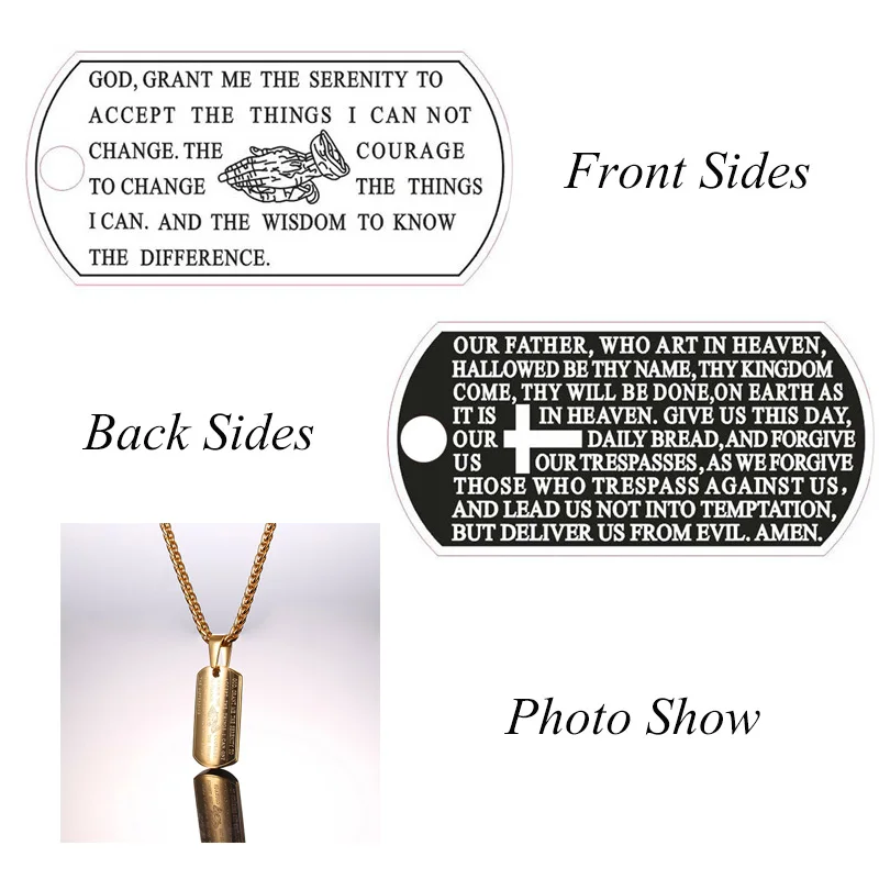 Ожерелье мужское черное/золотое из нержавеющей стали 316L | Украшения и аксессуары