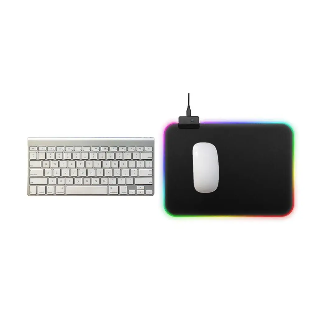 Игровой коврик для мыши RGB большой геймеров компьютерный со светодиодной