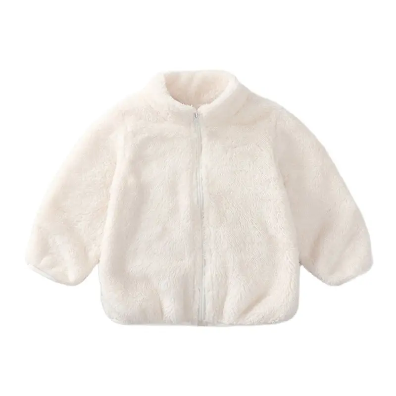 Children's Clothing Autumn and Winter Models Plush Jacket Children Double-sided Fleece Clothes Boys and Girls Baby Warm Clothing enlarge
