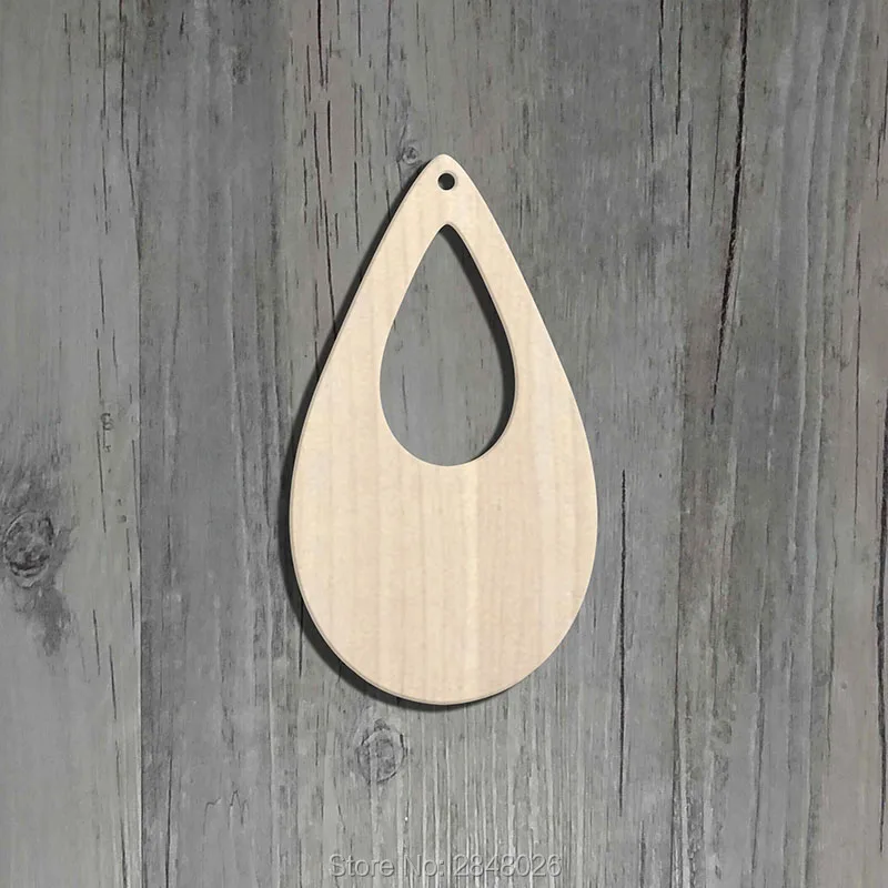 Сделай Сам необработанные лазерные вырезы натуральные широкие округлые слеза