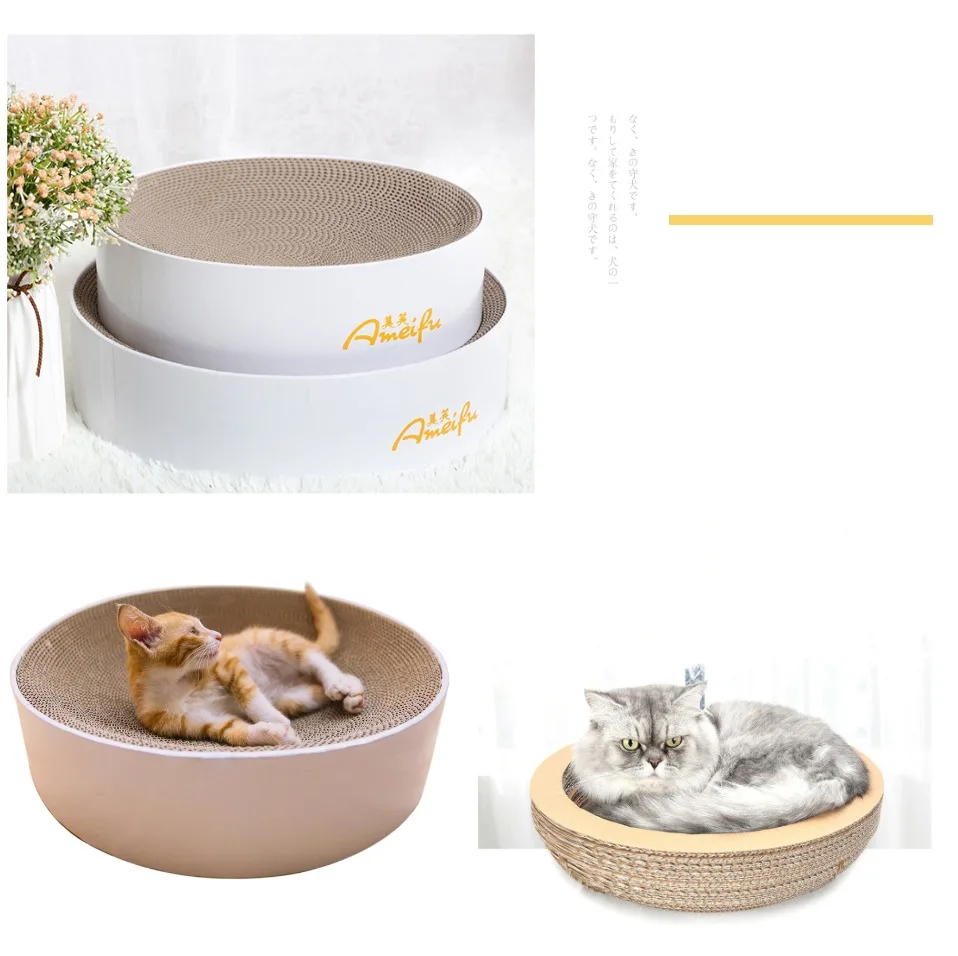 Тип чаши кошка Catnip скребок для ногтей подстилка-кровать игрушка кошки скребок гофрированная бумага котенок Коврик Отдых товары для домашних животных