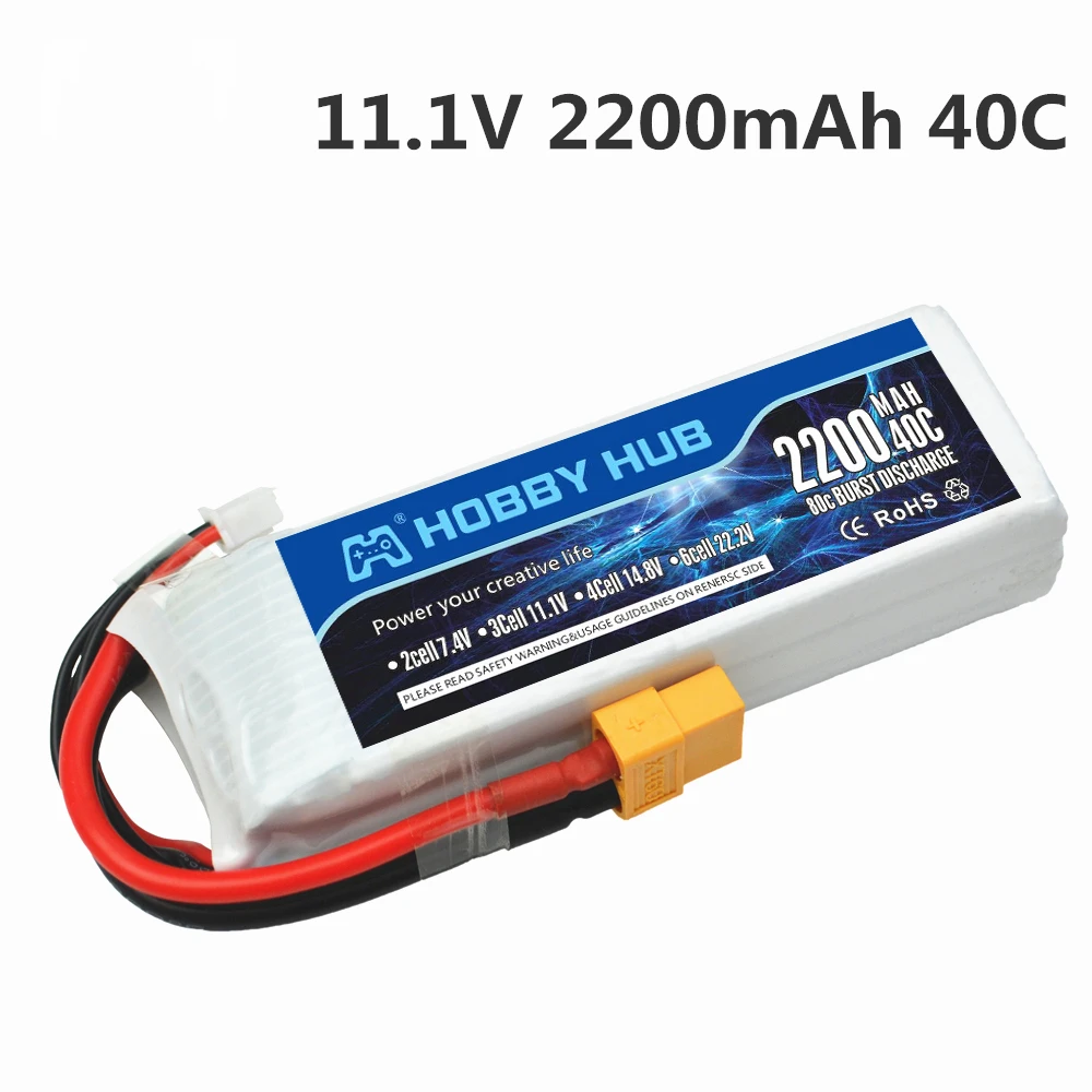 Литий полимерный аккумулятор 3S 11 1 В 2200 мАч 40C литий 803496 XT60/T/JST для