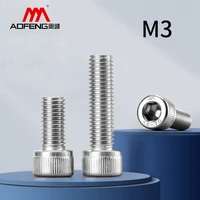 m3 304 stainless steel hexagon socket head cap screws m34 5 6 8 10 30 35 40 45 50 55 60 65 70 75 80 85 90 95 100 110 120 130mm