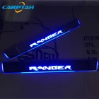 CARPTAH отделкой педаль автомобиля внешние Запчасти светодиодный порога Накладка путь динамический поток светильник для Ford Ranger T7 T8 2015 - 2019
