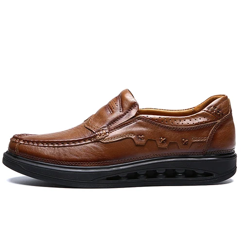 Модная мужская обувь с перфорацией типа броги из натуральной кожи сезон весна