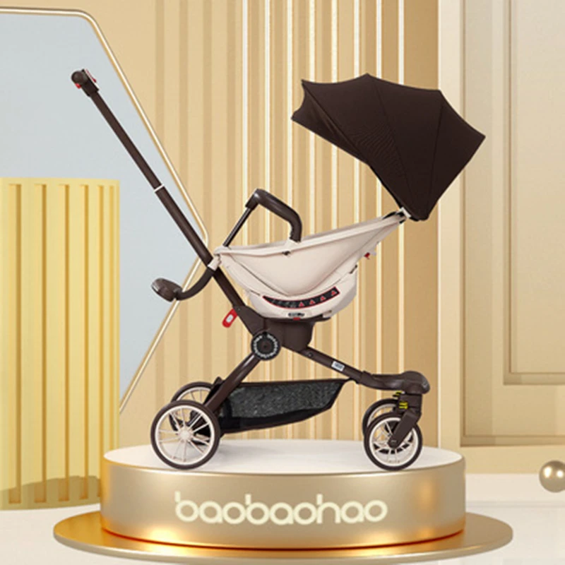 

V18 Walking Children artifact trolley sliding Light baby Stroller high landscape foldable Kids Car two-way Cart